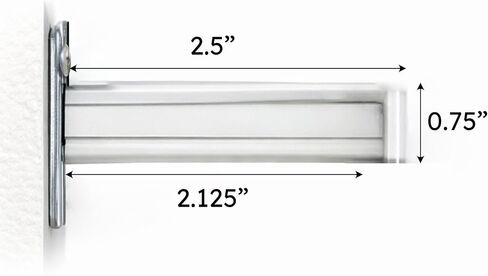 Rod Desyne Lockseam 2" Clearance Curtain Rod, 48-84 inch, White in Saudi Arabia
