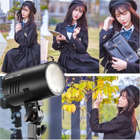 Godox AD100Pro AD100 Pro Monolight، 100Ws 2.4G Flash Strobe، 1/8000 HSS، إعادة التدوير 0.01-1.5s، 360 ومضة طاقة كاملة، بطارية 2600 مللي أمبير، تدعم وظائف TTL/M/متعددة، مدمجة خفيفة الوزن، لوحة OLED in Kuwait