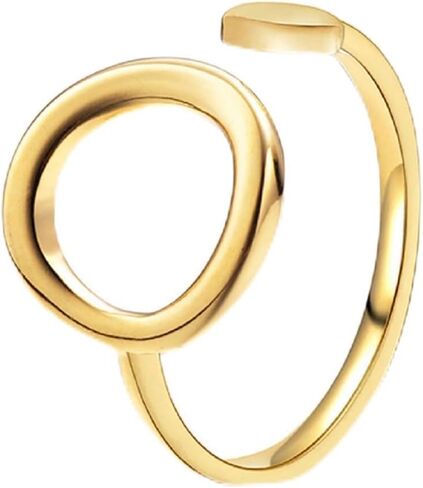 Handmade Silver Ring 925 Sterling Silver Open Minimalist Statement Rings Adjustable Ring for Women Girls in Saudi Arabia