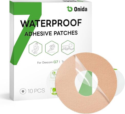 onida dexcom g7 patches 20pcs على بقع لـ Dexcom G7 و Stelo CGM ، غلاف مستشعر مراقبة للجلوكوز المقاوم للمادة. in Kuwait
