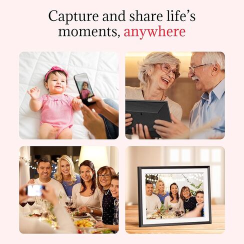Frameo Digital Picture Frame – 10.1 Inch Smart Wi-Fi Photo Frame with Easy App Connection, for Women, Mom, Grandma, Wife, Girlfriend, Wedding Gift, Share Memories Instantly via Free App in Kuwait