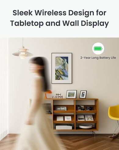 SwitchBot AI Art Frame 13.3'', Electronic Ink Picture Frame, Wireless Digital Photo Frame, Long Battery Life, Alexa Compatible, Wall Decoration, Home Décor, AI-Generated Art, Gift for Art Lovers in Kuwait