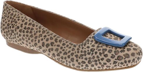 ARRAY Women’s Jubilee Nappa Leather Flat with Ornament Detail, Sky Blue in Saudi Arabia