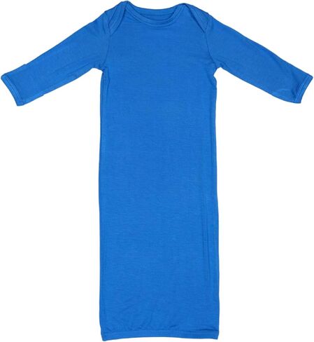 Newborn Baby Boys Girls Knotted Gown Soft Bamboo Viscose Infant Sleeper Baby Sleep Gown with Mittens in Saudi Arabia