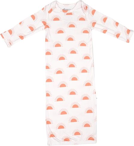 Newborn Baby Boys Girls Knotted Gown Soft Bamboo Viscose Infant Sleeper Baby Sleep Gown with Mittens in Saudi Arabia