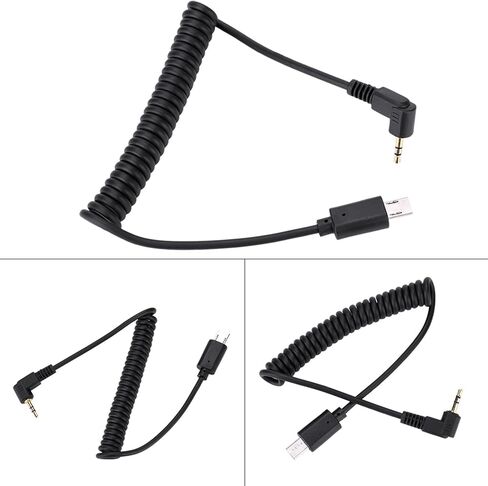 كابل تحرير مصراع RM VPR1 3.5 مم/2.5 مم، كابل مصراع التحكم عن بعد، كابل توصيل مصراع S2 لـ RX1 RX10 RX100 A7S A7R (3.5 مم -S2) in Kuwait