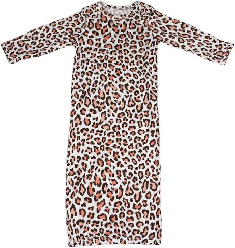 Newborn Baby Boys Girls Knotted Gown Soft Bamboo Viscose Infant Sleeper Baby Sleep Gown with Mittens in Saudi Arabia