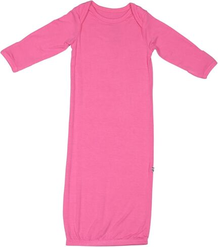 Newborn Baby Boys Girls Knotted Gown Soft Bamboo Viscose Infant Sleeper Baby Sleep Gown with Mittens in Saudi Arabia