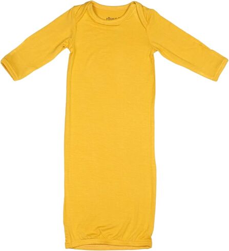 Newborn Baby Boys Girls Knotted Gown Soft Bamboo Viscose Infant Sleeper Baby Sleep Gown with Mittens in Saudi Arabia