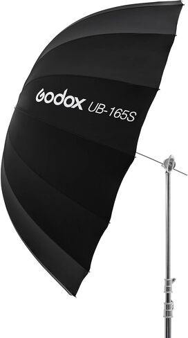 Godox UB-165S 65 بوصة (165 سم) مظلة فضية مكافئة - معدل إضاءة داخلي فضي مكافئ عميق مع جزء خارجي أسود للصور الاحترافية والأزياء وإضاءة الاستوديو in Kuwait