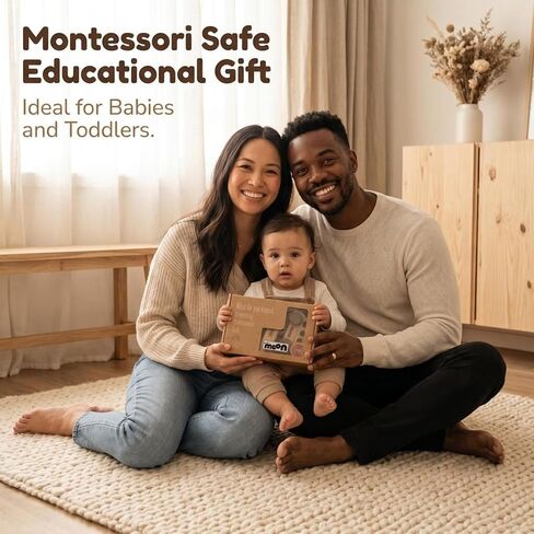 Wooden Toys for 1 Year Old – Montessori Baby Toy Set with Bus, Airplane & Boat – Minimalist Nursery Decor & Teething Safe Infant Toys for Boys and Girls – 3 Piece Ergo-Fit Toddler Car Set in Kuwait
