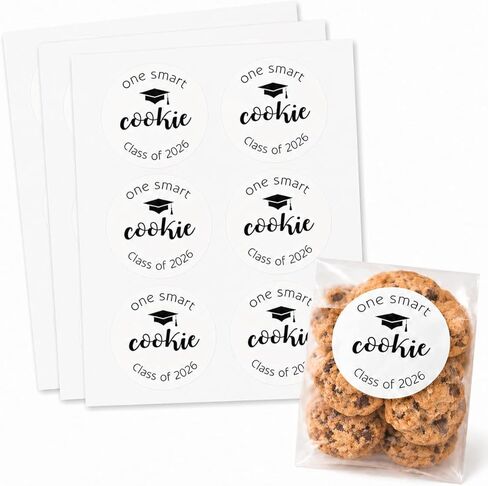 ZLKAPT Graduation Decorations - 60pcs ONE SMART COOKIE Class of 2023 Party Favor Stickers in Saudi Arabia