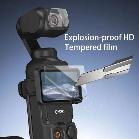 مقبض بطارية لـ DJI Osmo Pocket 4 3 ملحقات ممتدة مقبض بطارية بقوة 5000 مللي أمبير في الساعة مع حامل ثلاثي صغير وواقي مقسى (لا يدعم USB-C جميع المخرجات) in Kuwait