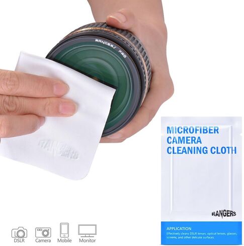 Field Filters Case for Round Filters Up to 86mm, Belt Style Design Filter Pouch, Removable Inner Lining and Water-Resistant and Dustproof Design, Black in Kuwait
