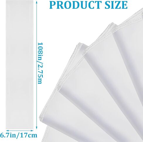 50Pcs White Chair Sashes, Spandex Wedding Bows for Chairs, Universal Elastic Chair Bows for Wedding Event Decorations in Kuwait