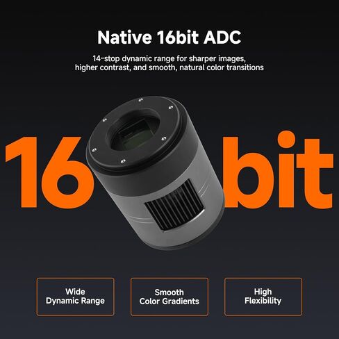 SVBONY SC571CC Cooled Color Astronomy Camera, IMX571 CMOS APS-C Sensor, Front-Window Glass Heater Prevent Dew and Condensation, USB 3.0 Type C, High Resolution Telescope Camera for Astrophotography in Saudi Arabia