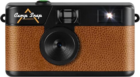 CampSnap Compact Digital Camera without Display - Memory for 2000 Photos - 10M Pixels - Rechargeable Battery - Vintage - Brown in Kuwait