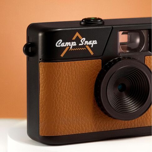CampSnap Compact Digital Camera without Display - Memory for 2000 Photos - 10M Pixels - Rechargeable Battery - Vintage - Brown in Kuwait