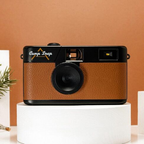 CampSnap Compact Digital Camera without Display - Memory for 2000 Photos - 10M Pixels - Rechargeable Battery - Vintage - Brown in Kuwait