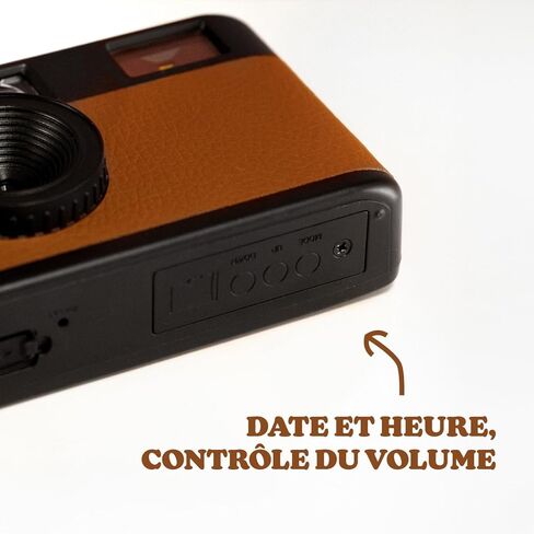 CampSnap Compact Digital Camera without Display - Memory for 2000 Photos - 10M Pixels - Rechargeable Battery - Vintage - Brown in Kuwait
