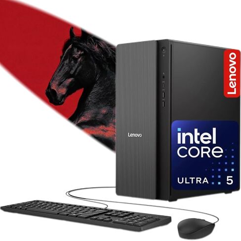 كمبيوتر سطح المكتب Lenovo IdeaCentre الآمن والإنتاجي للأعمال، Intel 20-Core Ultra 7 265، ذاكرة الوصول العشوائي DDR5 سعة 16 جيجابايت، 1 تيرابايت PCle SSD، HDMI، Wi-Fi 6E، RJ-45، USB-C، Windows 11 in Kuwait