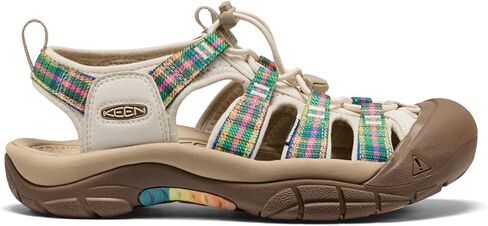 KEEN Women's Newport H2 Closed Toe Water Sandals, Multi/Gingham, 7 in Kuwait