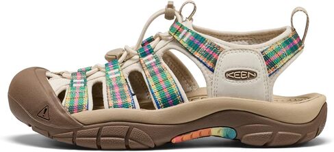 KEEN Women's Newport H2 Closed Toe Water Sandals, Multi/Gingham, 7 in Kuwait