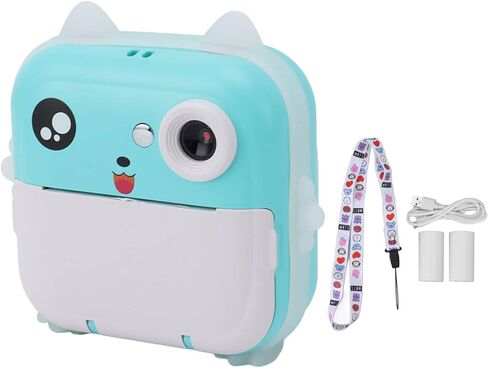 Children Digital Print Camera, 24MP 5V 1080P 720P 2.4in Display USB Kids Instant Print Camera for Girls Boys Toddler (Pink) in Saudi Arabia