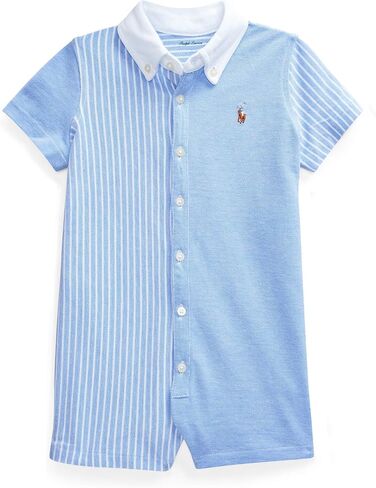 Ralph Lauren Baby Boy Cotton Pinstripe Shortalls (6 Months) in Kuwait