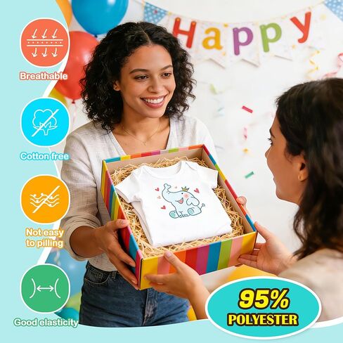 Joyclub 10 قطع ملابس داخلية للأطفال من البوليستر الأبيض السائب رومبير للرضع لنقل الحرارة لعمر 6-9 أشهر in Kuwait