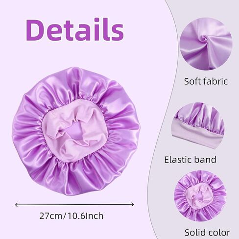 6 PCS Kids Bonnet Bulk, Kid Bonnets for Girls Toddler, Soft Satin Bonnet Kids Set for Sleeping Curly Hair & Braids in Saudi Arabia