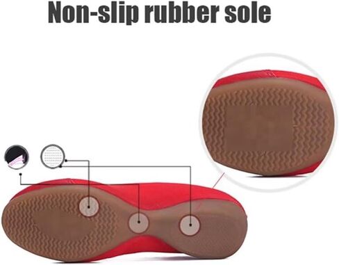 Women Low Heel Fashion Dance Shoes for Walking Yoga Ballet Exercise in Saudi Arabia