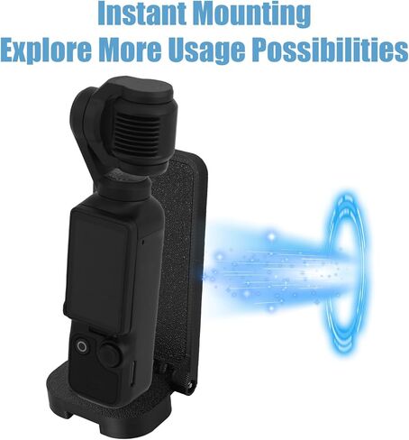 حامل تثبيت مغناطيسي متوافق مع Insta360 X5/X4/X3/GO 3S، تثبيت سريع مع حامل توجيه مغناطيسي لولبي 1/4 بوصة، ملحقات كاميرا الحركة المحمولة لـ DJI Osmo Pocket 3 والمزيد in Kuwait