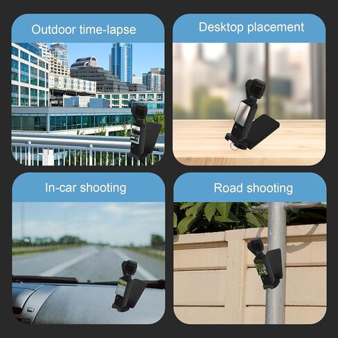 حامل تثبيت مغناطيسي متوافق مع Insta360 X5/X4/X3/GO 3S، تثبيت سريع مع حامل توجيه مغناطيسي لولبي 1/4 بوصة، ملحقات كاميرا الحركة المحمولة لـ DJI Osmo Pocket 3 والمزيد in Kuwait