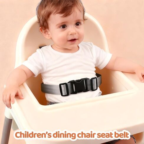 Child High Chair Straps, Adjustable Kid Safety Belt, Baby Two-Point Safety Harness for Children's Chairs, Strollers, and High Chairs in Kuwait