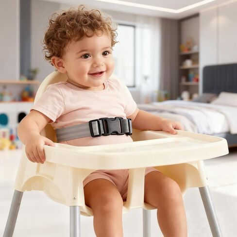 Child High Chair Straps, Adjustable Kid Safety Belt, Baby Two-Point Safety Harness for Children's Chairs, Strollers, and High Chairs in Kuwait