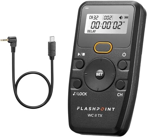 جهاز إرسال إطلاق الغالق عن بعد Flashpoint Wave Commander II مع كابل لسوني متعدد المحطات، Godox TR-S1 in Kuwait