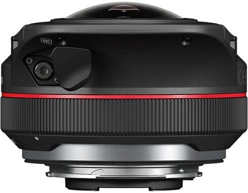 عدسة Canon RF 5.2mm f/2.8L Dual Fisheye 3D VR | عدسة VR مجسمة من السلسلة L مع بصريات مزدوجة وفتحة f/2.8 سريعة وتصميم حامل للترددات اللاسلكية | للمحتوى الغامر للواقع الافتراضي وثلاثي الأبعاد (5554C002) + بطاقة سعة 64 جيجابايت + حقيبة in Kuwait