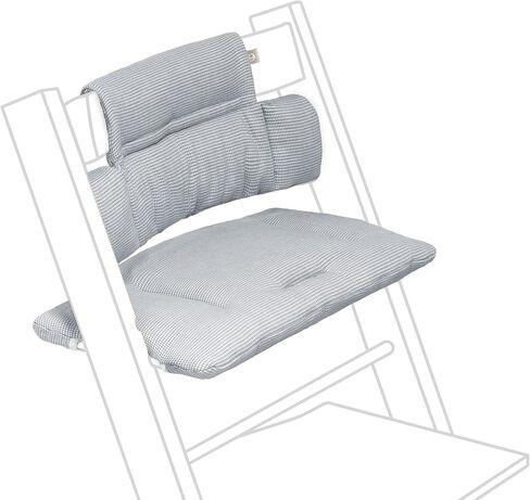 وسادة Stokke Tripp Trapp الكلاسيكية، باللون الأزرق الشمالي - يمكن وضعها مع كرسي Tripp Trapp وكرسي عالٍ للدعم والراحة - يمكن غسلها في الغسالة in Kuwait