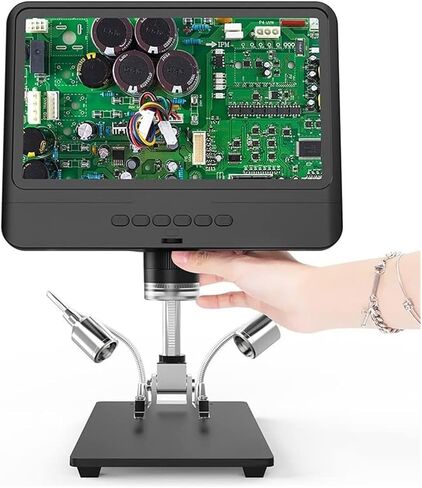 Microscope Electronics Microscope kit 8.5 Inch LCD Digital Microscopes for Adults 5X-1200X Coin Magnifier with Lights Microscopes in Saudi Arabia