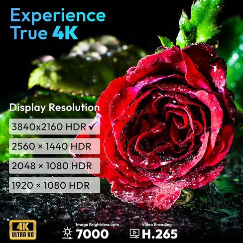 جهاز عرض ذكي 4K ، 7000 لومين ، دقة 3840 × 2160 in Saudi Arabia