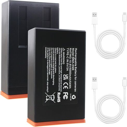 2-Pack Upgraded Rechargeable Hunting Camera Battery Replacement for Reveal Ultra, X Pro, X Gen 3.0, X Gen 2.0, Pro 3.0, X, SK, XB Cellular Trail Camera,Compatible with Reveal Lipo Lithium Battery Pack in Saudi Arabia