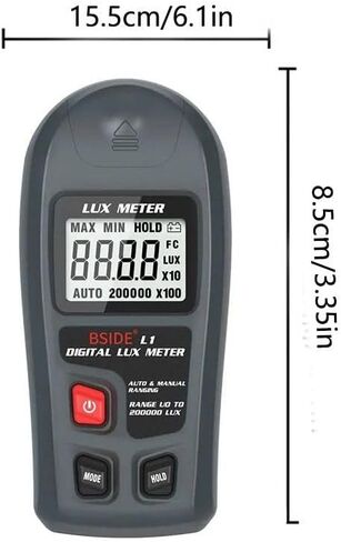 Digital Lux Light Meter for Photography Grow Plants LCD Pocket Light Meter Lux/FC Measure Tester Sensor Photometer in Kuwait