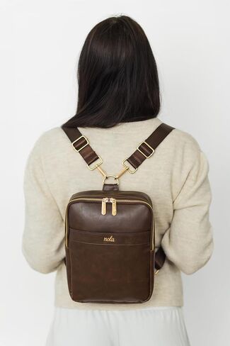 nola Diaper Bag – Backpack or Crossbody Baby Bag with Organized Storage (Espresso) in Saudi Arabia