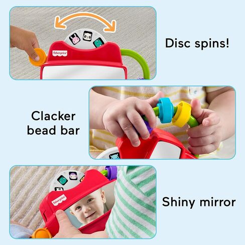 Fisher-Price Baby Toys Modern Classics Set of 3 Retro-Inspired Infant Activities for Developmental Play Ages 6+ Months in Kuwait