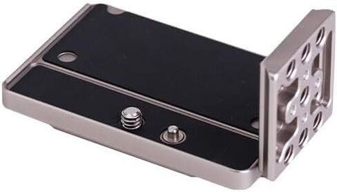 L Bracket for 907X /907 Series SWC, Arca-Swiss 38mm Standard Quick Release Plate, CNC Aluminum Camera L Plate with Cold Shoe, Horizontal Vertical Shooting (Black) in Kuwait
