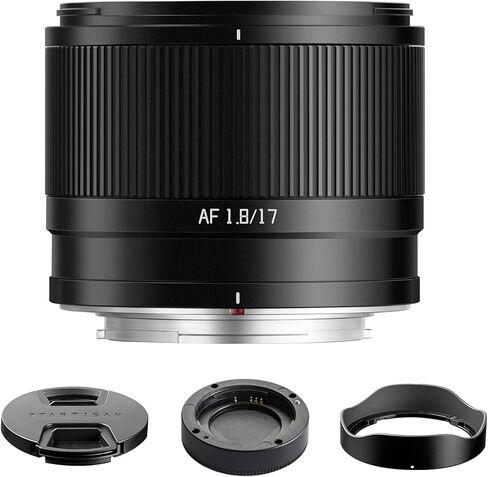 عدسة كاميرا TTArtisan AF 17 مم F1.8 APS-C، عدسة أساسية للتركيز التلقائي لكاميرات Fujifilm X-Mount X-A1 X-A10 X-A2 X-A3 X-A5 X-A7 X-M1 X-M5 X-H1 X-H2 X-H2S X-T1 X-T10 X-T100 (Fujifilm X) in Kuwait