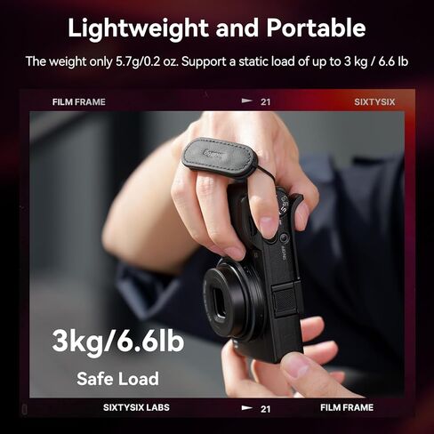 حزام إصبع الكاميرا SMALLRIG لـ Ricoh GR IV/GR IV HDF/GR IV أحادي اللون/GR III/GR II (أسود) - 5689 in Kuwait