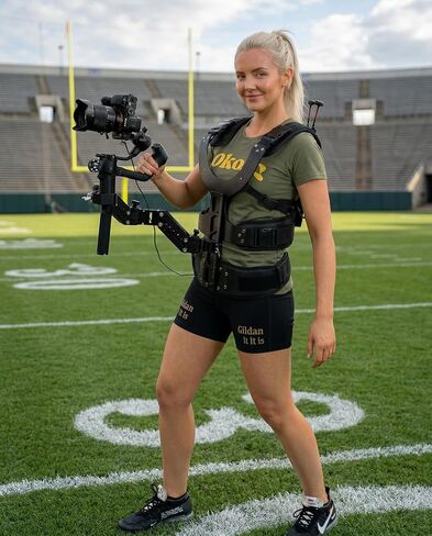 DF DIGITALFOTO نظام سترة دعم Thanos X Gimbal | جهاز تثبيت Steadicam لـ DJI RS4 Pro/RS3/RS2 | تتضمن بطارية V-Mount ولوحة توسيع جهاز الإرسال اللاسلكي للبث المباشر المستمر in Kuwait