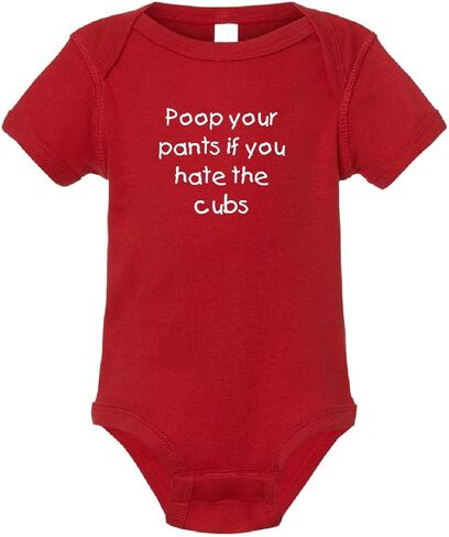 Curiositees St. Louis Fan قم بتبرز سروالك إذا كنت تكره زي Cubs Baby Boy - أحمر in Kuwait